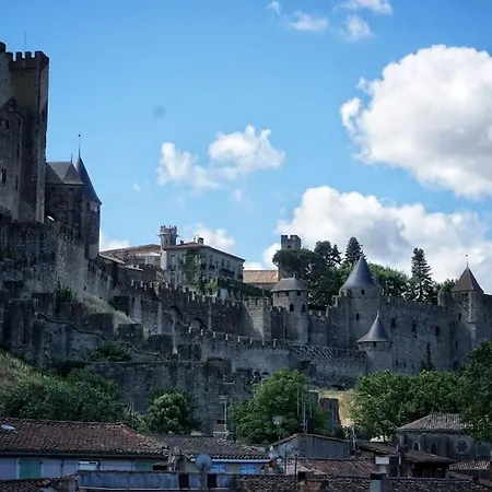 Emplacement N°1+terrasse Vue+cite+trivalle+clim * Carcassonne